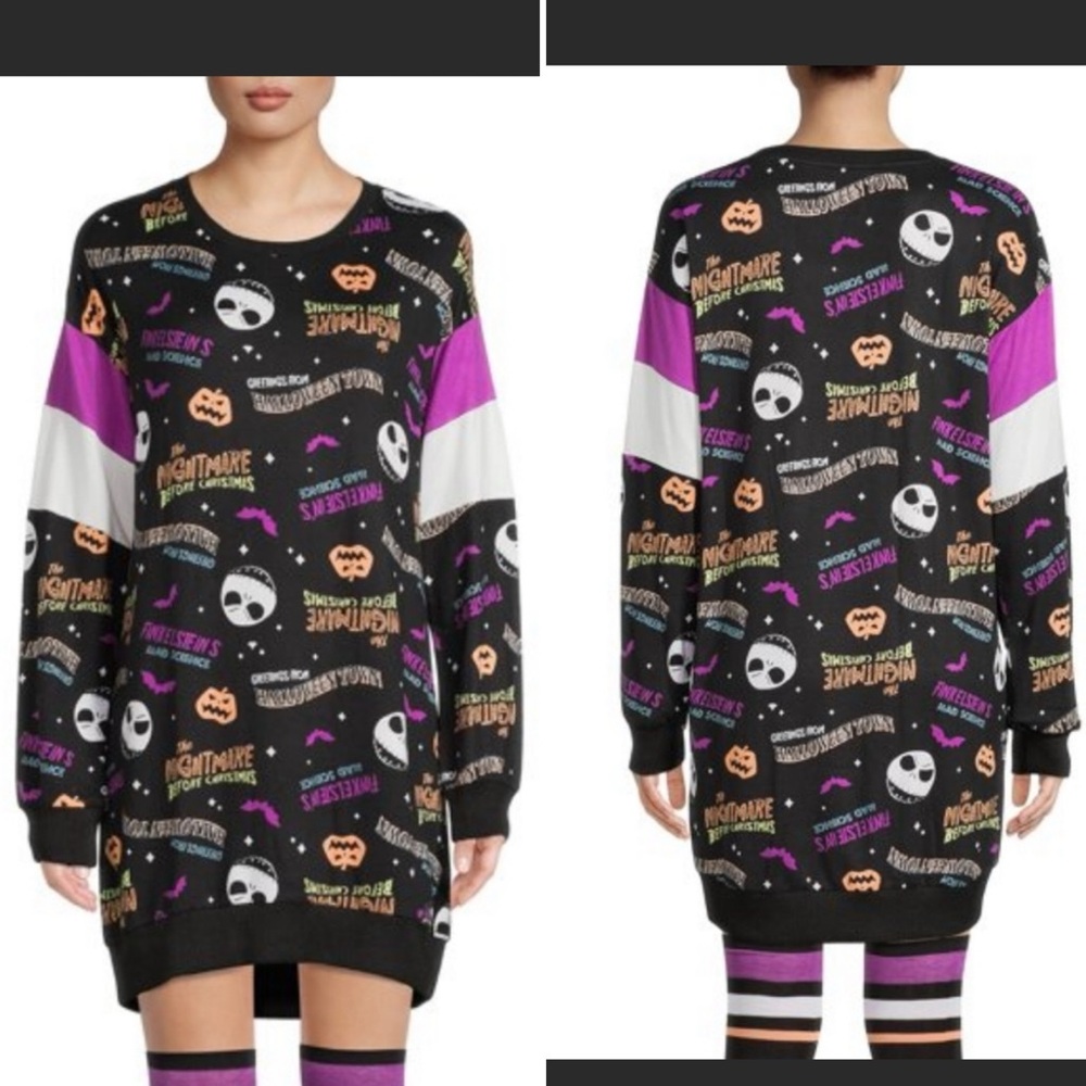 Disney’s The Nightmare Before Christmas Jack Skellington NightShirt Nightgown 2X
